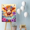 BEAYIOU Cow Diamond Painting Kits for Adults Beginners - Flower