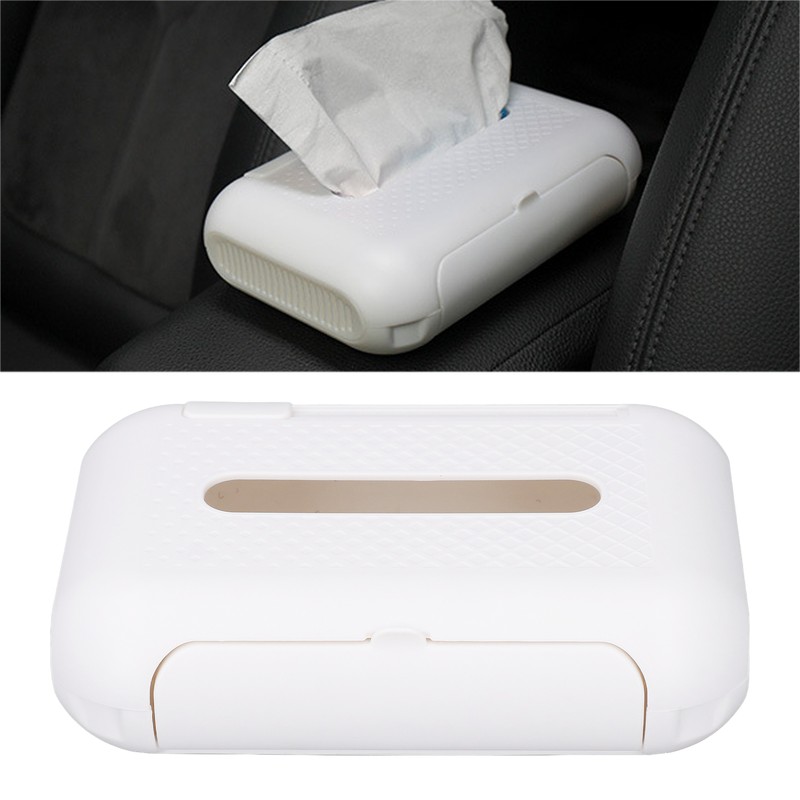 Car Tissue Box Holder with Solid Perfume Waterproof Easy to