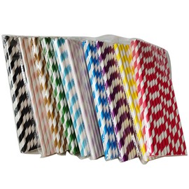 BESTOYARD 250pcs Striped Straws Colorful Straws House Party Home Party Party Supplies Party Supplies Paper Paper
