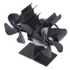 Wood Stove Fan Heat Powered 8 Blades Stove Fan Self