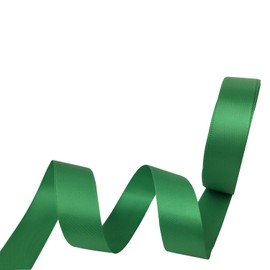 QIANF Liston Satinado, Cinta de Satén de Doble Cara de 38 Pulgadas de Ancho, No se Decolora, 25 Yardas (580-Verde)