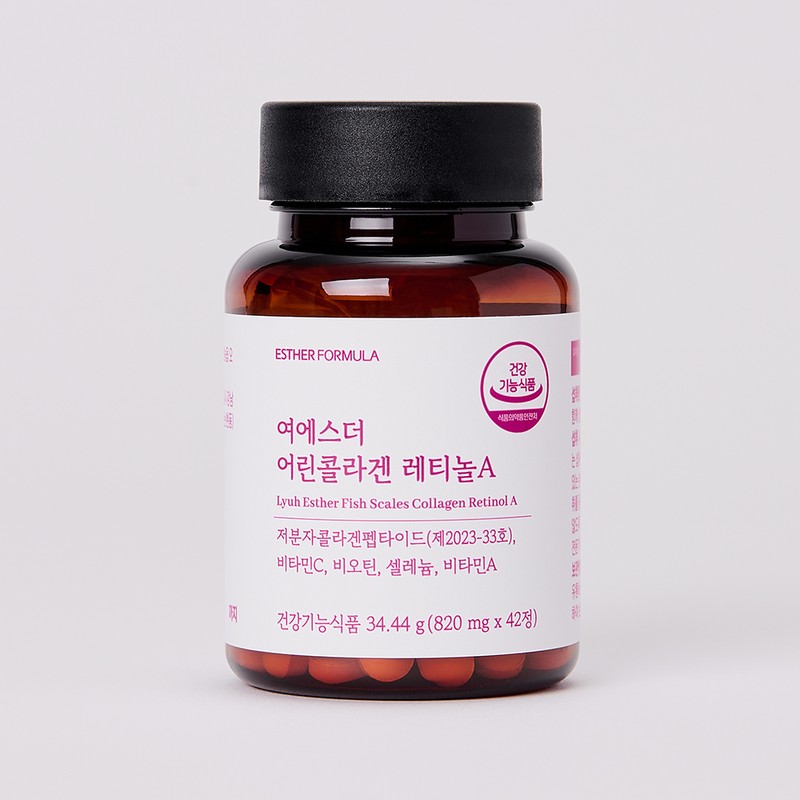 Esther Formula [국민영양] 여에스더 어린콜라겐 레티놀A (국내최다 인체적용시험 보유) 42정,