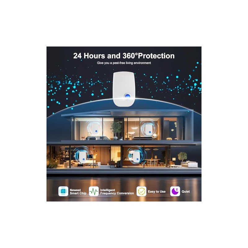2026 Upgraded Ultrasonic Pest Control Repeller, Indoor Mouse Repellent for