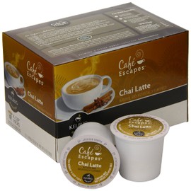 Cafe Escapes Chai Latte, K-Cup Portion Pack for Keurig Brewers, 12-Count (Pack of 3)