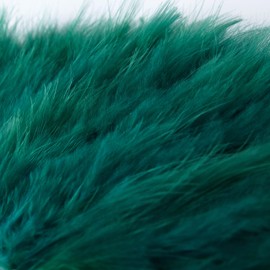 BABEYOND Marabou Feather Fan 20s Vintage Folding Fan Flapper Hand Fan for Costume Dancing Show Tea Party Wedding Decoration (Dark Green)