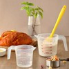 2PCS Measuring Cups, MONGSEW Plastic Liquid Measuring Cup for Liquids,