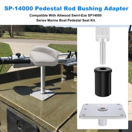 JIOTAR Boat Seat Pedestal Bushing Adaptor Replacement Attwood Swivl-Eze SP14000 Series Marine Boat Seat Pedestal Kit,Converts 1.77" Boat Seat Rod Bases Fit Within 3/4" Boat Seat Pin Post -2 Pack