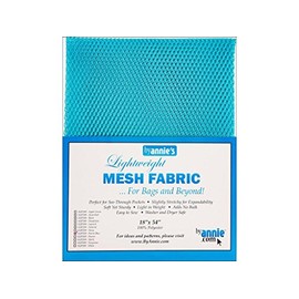 By Annie SUP209-PARROT BLUE leicht, 100% Polyester Netzstoff, hellblau, 46 x 137 cm