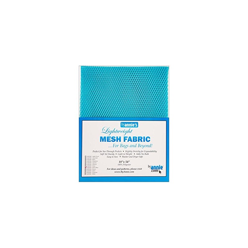 By Annie SUP209-PARROT BLUE leicht, 100% Polyester Netzstoff, hellblau, 46