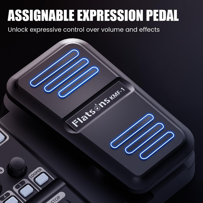 Flatsons KMF-1 Guitar Pedal, 77 Effects Guitar Multi Effects Pedal