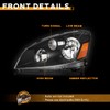 Halogen Headlights for 2005-2006 Nissan Altima Headlight Assembly Compatible with