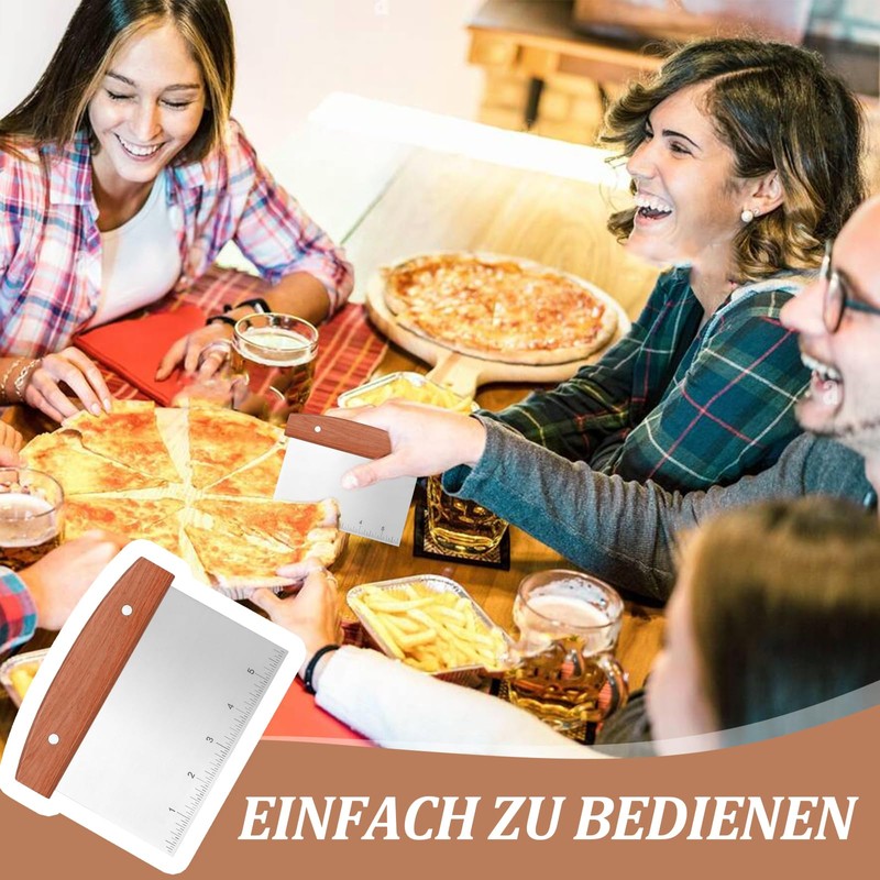 Hurifeng Stainless Steel Dough Cutter - Pizza Accessories & Bread
