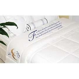 Comfort Coverings John 3:16 Bible Verse Queen Comforter Set