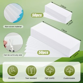 Pack of 250 Fleece Strips for Warm Wax, Wax Strips Paper Hair Removal with Strips, Paper Wax Strips with Spatula, Non-Woven Fabric Wax Strips, Face for Depilation on Face and Legs