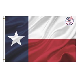 Mosprovie Texas Flag Double Sided 3x5 Outdoor- Heavy Duty 3ply Texas State Flag Super Durable 4 Rows Stitched Edge Canvas Header with 2 Brass Grommets