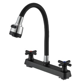 Weirun RV Kitchen Faucet,RV Kitchen Sink Faucet ,Camper Faucet Kitchen with 2 Handle