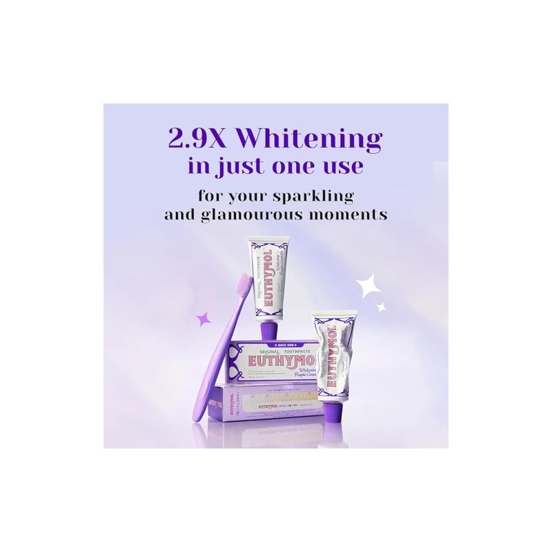 Euthymol Purple Whitening Toothpaste – for Yellow & Sensitive Teeth