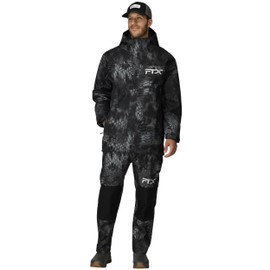 FROGG TOGGS Men's FTX Armor Premium Waterproof Rain, Fishing/Anglers Jacket, Kryptek Typhon, Small