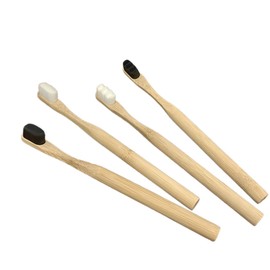 Generic Bamboo Toothbrush,20000 Soft Natural Bristle Toothbrush, Eco Friendly Toothbrushes for Sensitive Teeth Gum Recession, Biodegradable Toothbrushes, 4 Pack