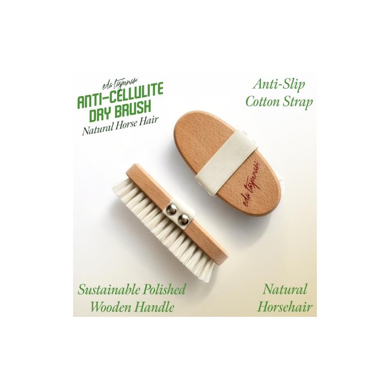 Eda Taspinar Horse Hair Brush 100 Natural Horsetail Bristle For