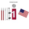 Detachable Golf Flagstick Set Backyard Outdoor Training No.1 Flag USA