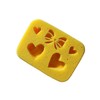 Hearts and Bow Butter Sponge Design 7.5x5.5x2 in. ASMR Squeeze
