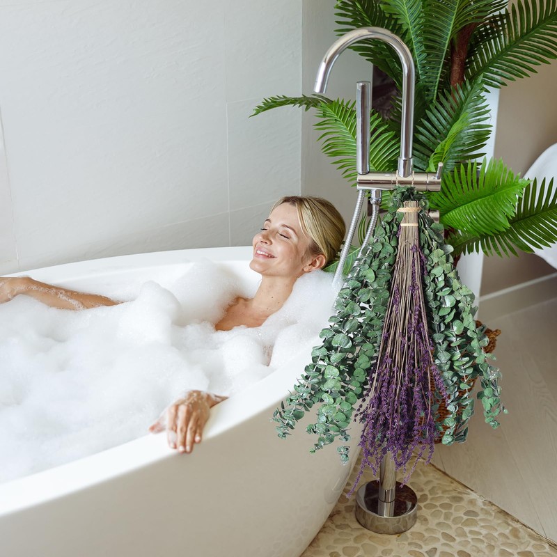 Real Eucalyptus for Shower Hanging Dried Eucalyptus Stems for Shower