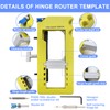 OBEST Door Hinge Template, Door Hinge Template for Router, Robust