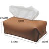 Diko.style® Faux Leather Rectangle Tissue Box, Elegant and Durable, Ideal