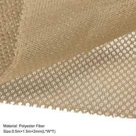 Rebower Speaker Grill Cloth Stereo Mesh Fabric Protective Dustproof Cloth for Home Speaker Repair 0.5M x 1.5M Light Khaki