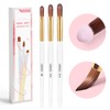 AIRSEE AIRSEE 3PCS Acrylic Nail Brush Set, Size 8/10/14 Beginner