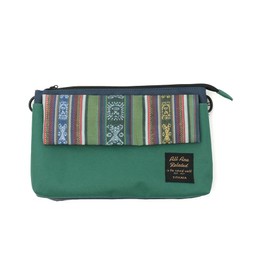 Chichikaka ZOSCBA7004 Multi-purpose Shoulder Bag, Sacoche Crossbody Pouch, Multiple Pockets, Women's, One Size, Dark Green