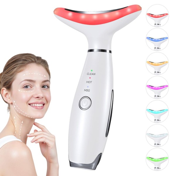 Neck Face Massager, 7 Color Facial Massager for Skin Care