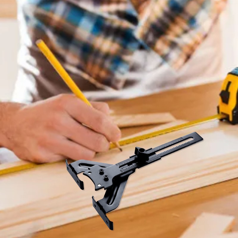 Compact Router Edge Guide for Fixed Base Full Metal Structure