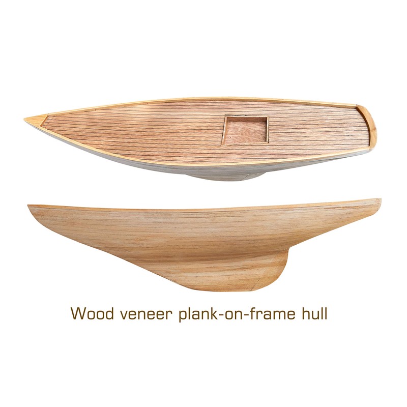 SAILINGSTORY Wooden Sailboat Decor Yacht Model Ship with Antique Finish
