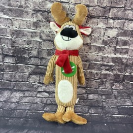 Pet Factory Pullin' Dog Toy  Pals Reindeer Shake & Squeaky Chew Toy