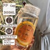 EWEIGEER High Borosilicate Glass Cup With Lid,Graduated Drinking Bottle,Portable,Leak Proof,for