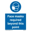 Pack of five - Face masks required beyond this point