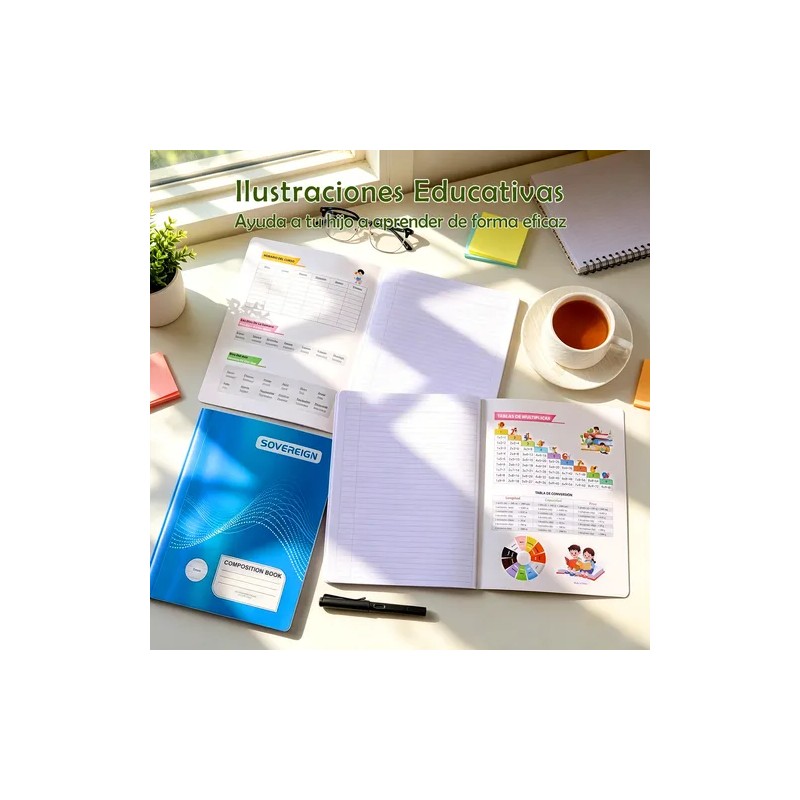 Libreta College Profesional Cuadernos Cosido 100 Hojas -8pz