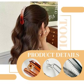 Pack of 6 large banana clips, banana hair clips for thick hair, non-slip ponytail holder clip for women and girls, banana hair clip, hair clip for women, banana clip