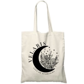 VisionSwipe Velaris City Of Starlight Tote Bag - Acotar Tote Bag For Readers, A Court of Thorns and Roses Bookish Cotton Tote Bag, SJM Bag
