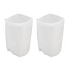 2PCS Filter Sleeve 6in White Elastic Polyester Prefilter Cover for