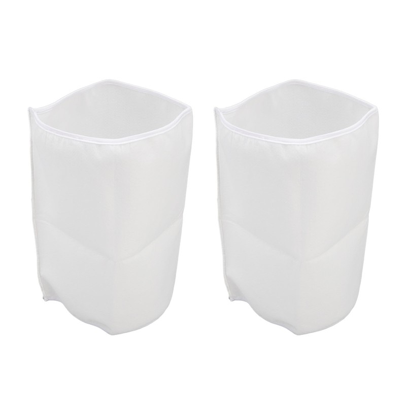 2PCS Filter Sleeve 6in White Elastic Polyester Prefilter Cover for