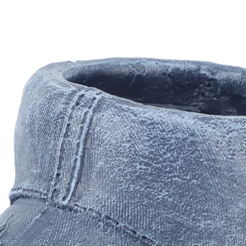 Hat Flower Pot Blue Retro Cowboy Hat Clothes Resin Plant