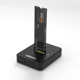 10Gbps M.2 SSD to Type C Docking Station M.2 (M Key, B+M Key) NVMe and SATA NGFF SSD Reader Adapter, SSD 2280 2260 2242 2230 22110 Dock Plug and Play