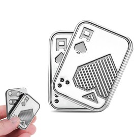 Metal Fidget Slider - Poker Push Card Fidget Toys for Adults, ADHD Anxiety Relief Gadgets, Adult Fidget Toy Magnetic Slider to Relieve Stress, EDC Fidget Toys for Teens, Sensory Toy for Men Women