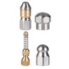 4Pcs Pressure Washer Sewer Nozzle Drain Hose Nozzle for Kitchen