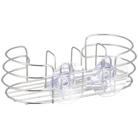 Wahei Freiz SUI-6067 Soap Sponge Rack with Partition, Wire Material with Good Drainage