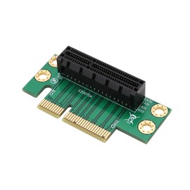 OTOTEC 1PC PCI-E 4X Riser Adapter Compatible with 1U/2U Server Computers Supports PCI Express Cards 60.2 x 29.2 mm for Compact Case Small Case Graphics Card Modification Chassis Upgrade