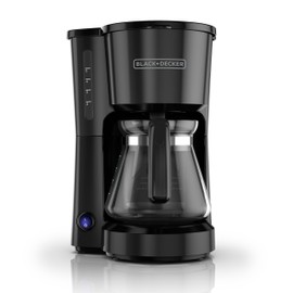 BLACK+DECKER CM0700B 5-Cup Coffee Maker, Compact Design